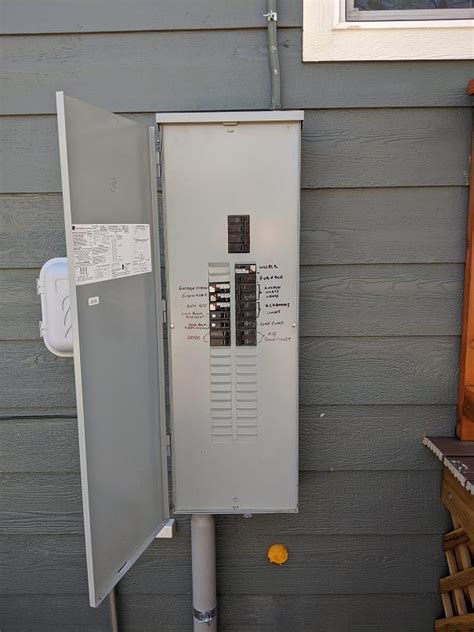 exterior electrical box to house|30 amp outside breaker box.